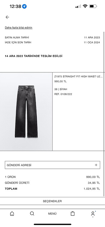 Zara zara jean
