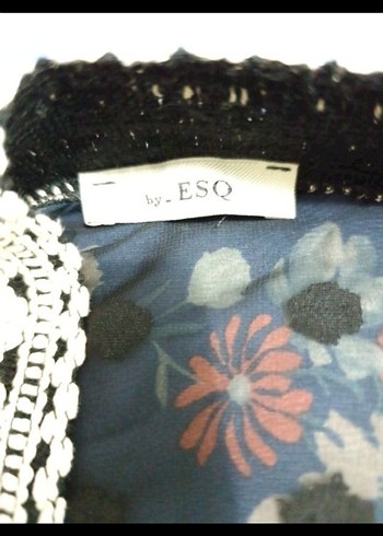 Diğer Dantel Detaylı Siyah Bohem Kadın Kimono