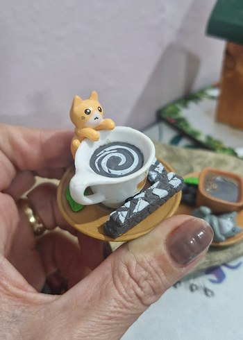 Kedi Figürlü Dekoratif Tabak Seti - Görsel 2