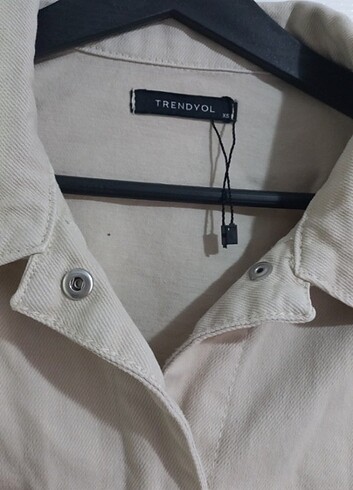xs Beden Trendyolmilla krem kot ceket xs