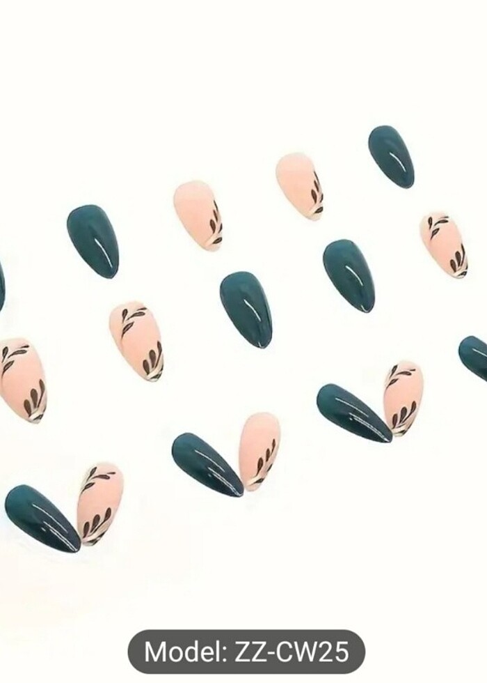 Yeşilyaprak badem takma tırnak - Görsel 2