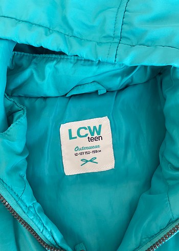 Parlak Turkuaz Kapüşonlu Kız çocuk Yelek - Görsel 3