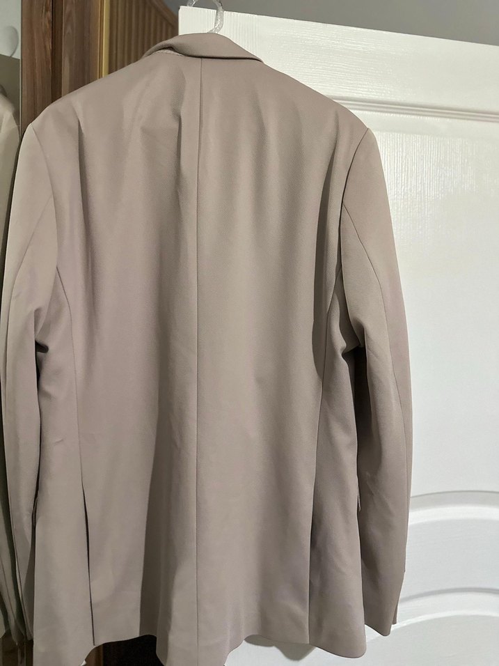 Gri Erkek Regüler Kesim Düğmeli Takım Elbise - Görsel 2