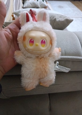 Beden Pudra rengi Peluş labubu Oyuncak