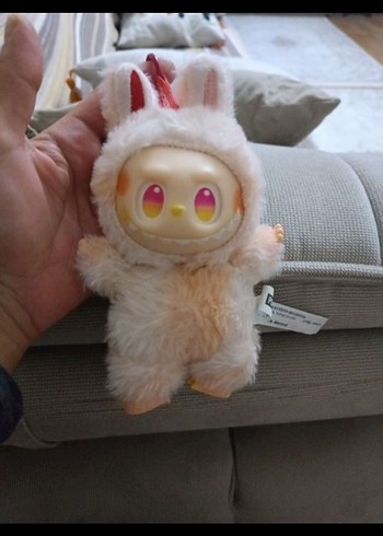 Pudra rengi Peluş labubu Oyuncak