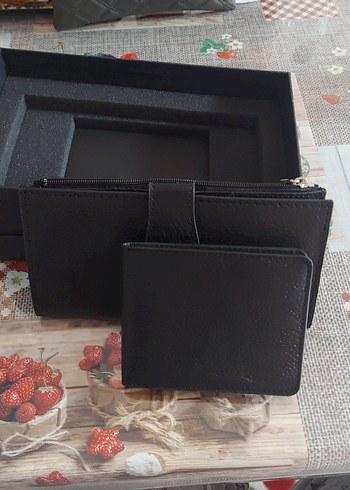 Siyah Baskılı Erkek Cüzdanı - Görsel 2