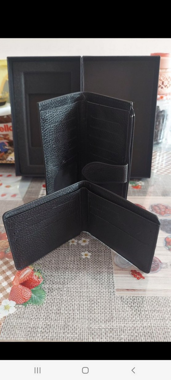 Siyah Baskılı Erkek Cüzdanı - Görsel 3