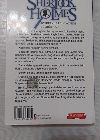 Sherlock Holmes Baskervillerin Köpeği Zümrüt Taç - Görsel 2