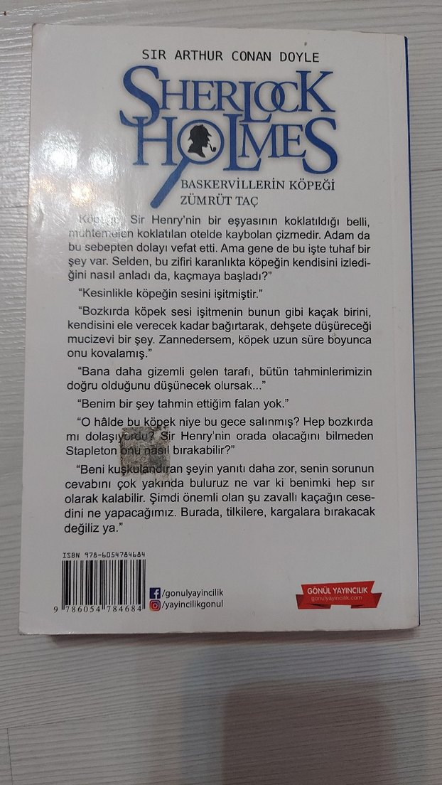 Sherlock Holmes Baskervillerin Köpeği Zümrüt Taç - Görsel 2