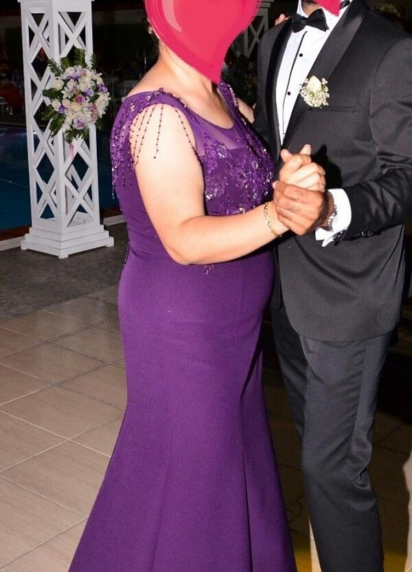 Cok şık gece elbisesi - Görsel 4