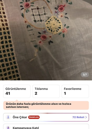 Beden sarı Renk Klasik Dantel Kenarlı İşlemeli Masa Örtüsü