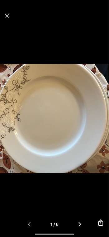 6 kişilik pasta tabagı