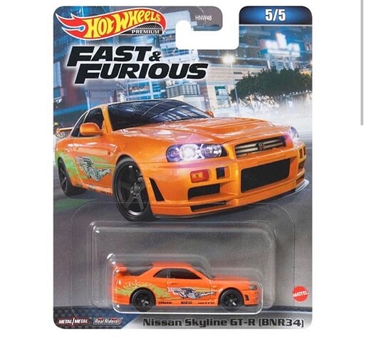 Ankara Hotwheels Fast & Furious Nissan Skyline GTR34