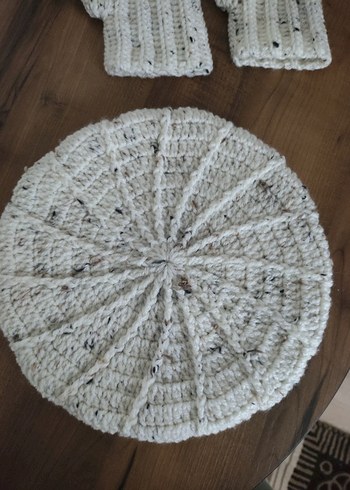 Bohem Tarzı Beyaz Örgü Eldiven - Görsel 7