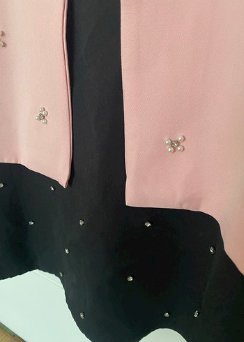 Düğmeli Pembe Kız Bolero Ceket Etek Takım - Görsel 5