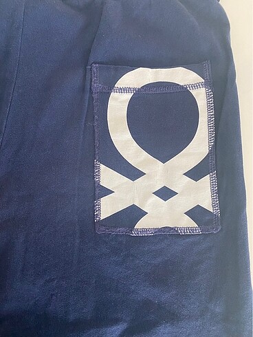 11-12 Yaş Beden Benetton Logo Erkek Çocuk Şort (11-12yaş)