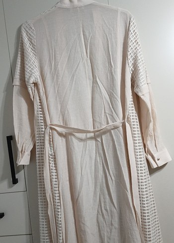 Uzun bej Bohem Kadın kap hirka - Görsel 6