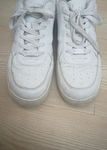 Beyaz erkek Spor Ayakkabı Düz Tabanlı - Görsel 2