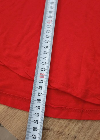 Kırmızı BaskılıUzun Kollu Tişört - Görsel 8