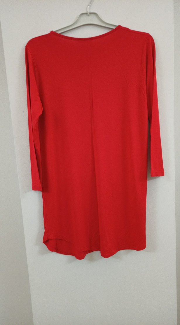 Kırmızı BaskılıUzun Kollu Tişört - Görsel 3