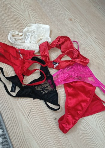 Renkli Desenli Kırmızı Bohem Sütyen - Görsel 4