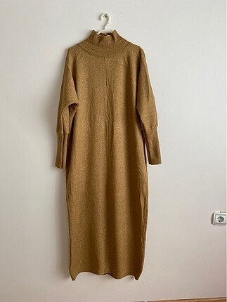 VESNA DESİGN Camel Triko Elbise