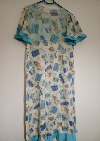 Mavi Desenli Hamile ve Emzirme Gecelik - Görsel 3