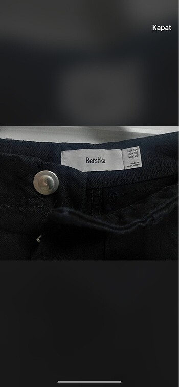 28 Beden Bershka Loose Fit Pantolon