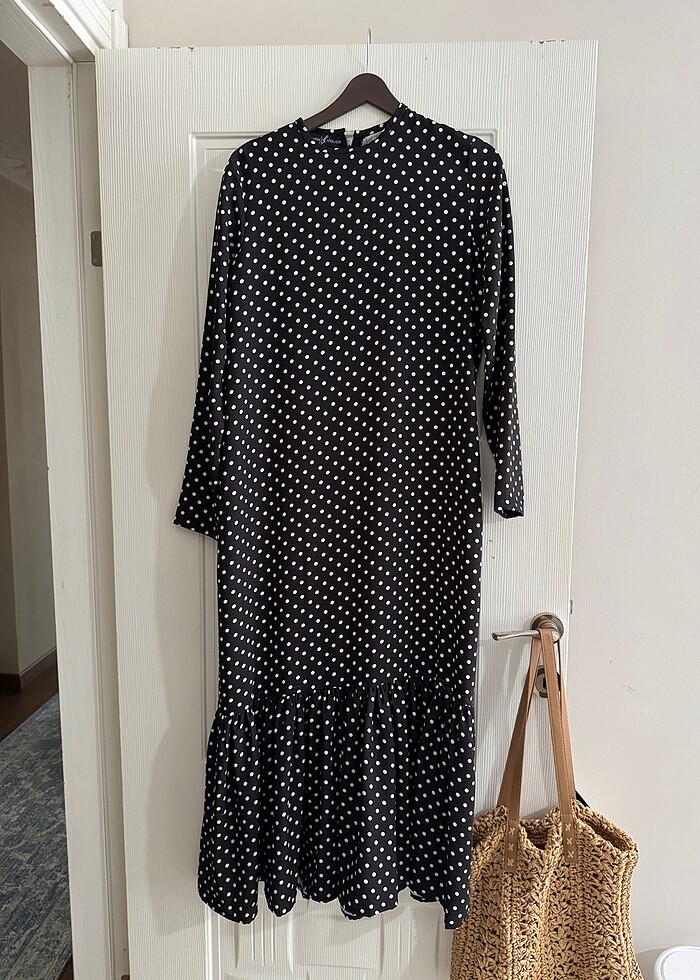 Puantiyeli elbise - Görsel 2