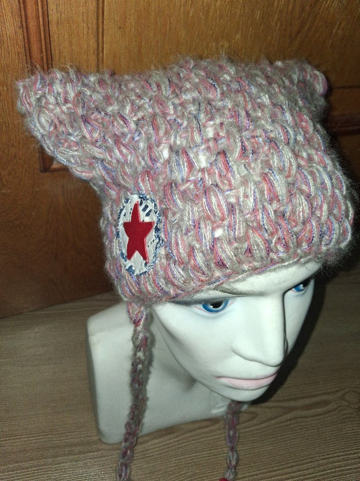 Bej Örgü Kadın Bere - Görsel 2