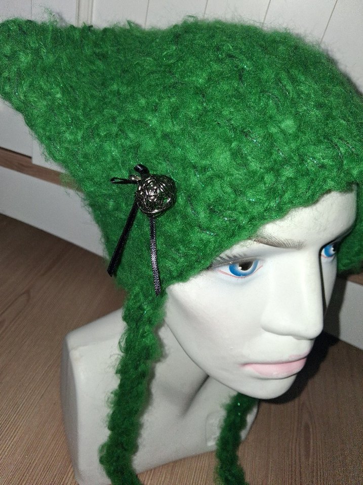 Yeşil Örgü Kadın Bere - Görsel 2