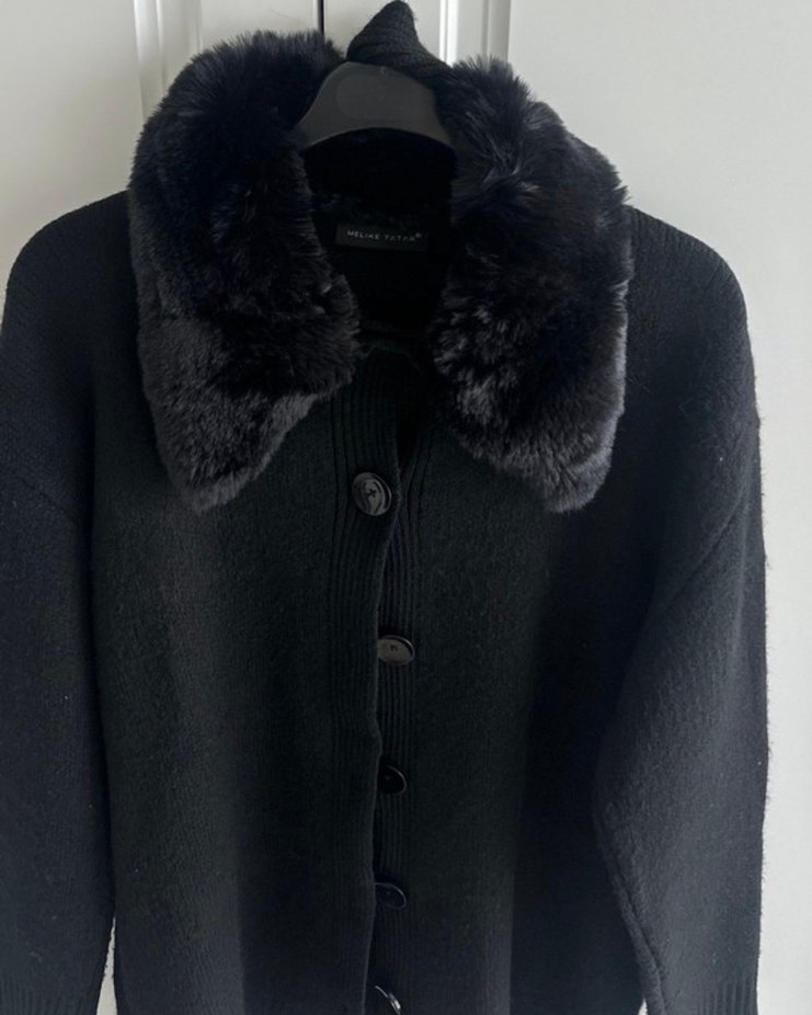 Melike Tatar Kürklü Hırka - Görsel 2