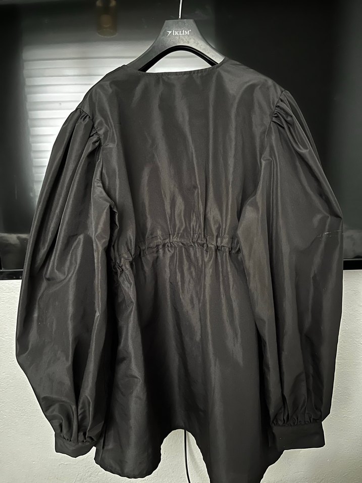 Taba Siyah Düğmeli Ceket - Görsel 2