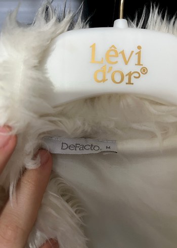 Krem Kürk Kadın Yelek - Görsel 3