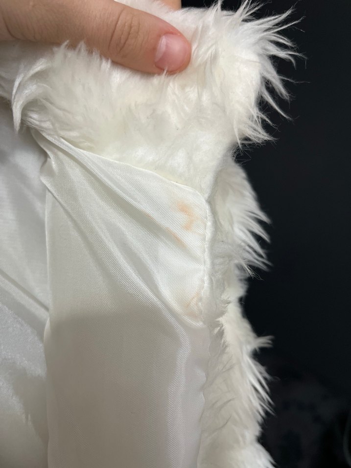 Krem Kürk Kadın Yelek - Görsel 4