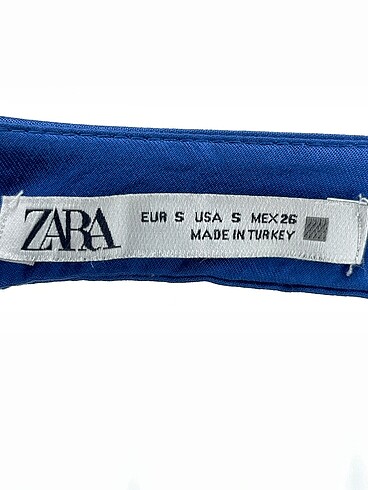 s Beden mavi Renk Zara Kısa Elbise %70 İndirimli.