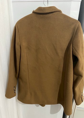 Kadın Kahverengi Süet Düğmeli Blazer Ceket - Görsel 6