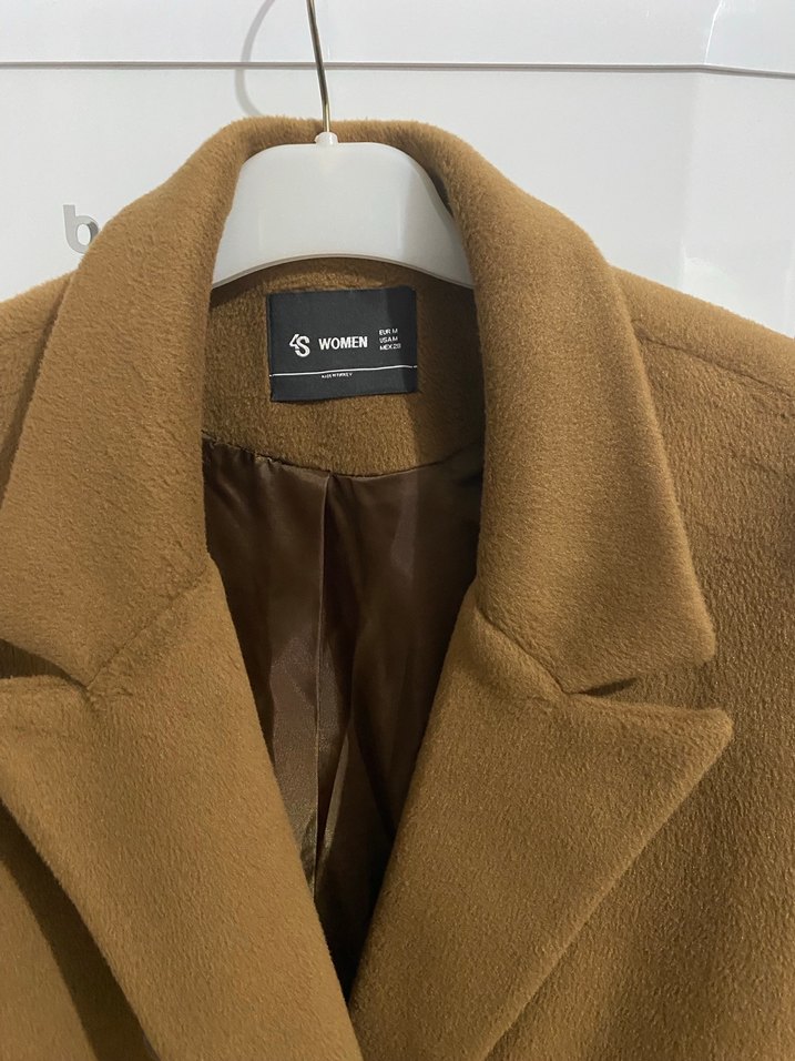 Kadın Kahverengi Süet Düğmeli Blazer Ceket - Görsel 5