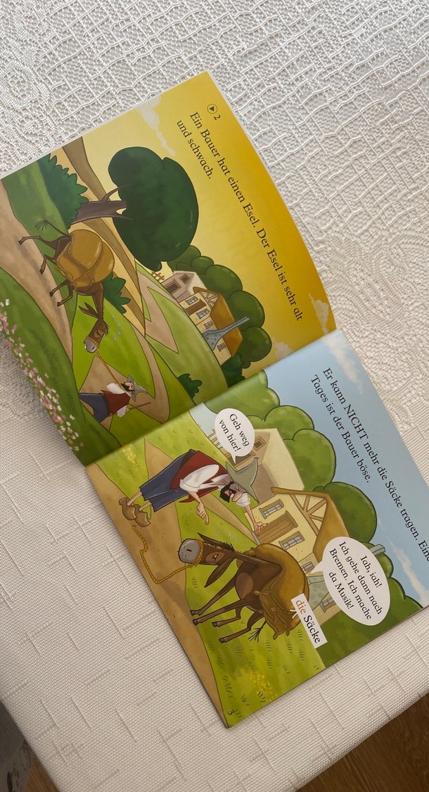 Die Bremer Stadtmusikanten Almanca  Kitabı - Görsel 3