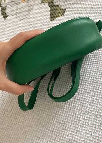 Yeşil Deri Tokalı Kadın Çanta - Görsel 5