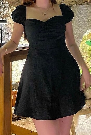 Diğer siyah mini elbise