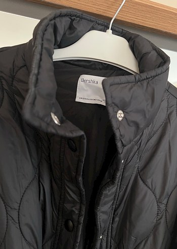 xs Beden Kemerli Siyah Midi Kadın Mont Xs beden S/m de uyar