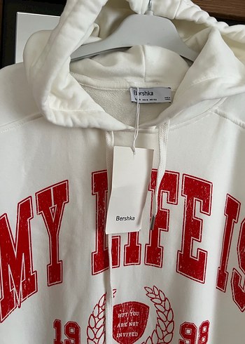 s Beden beyaz Renk Beyaz Kolsuz Kapüşonlu Sweatshirt