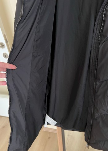 Gri Kadın Midi Boy Sıcak Mont - Görsel 5