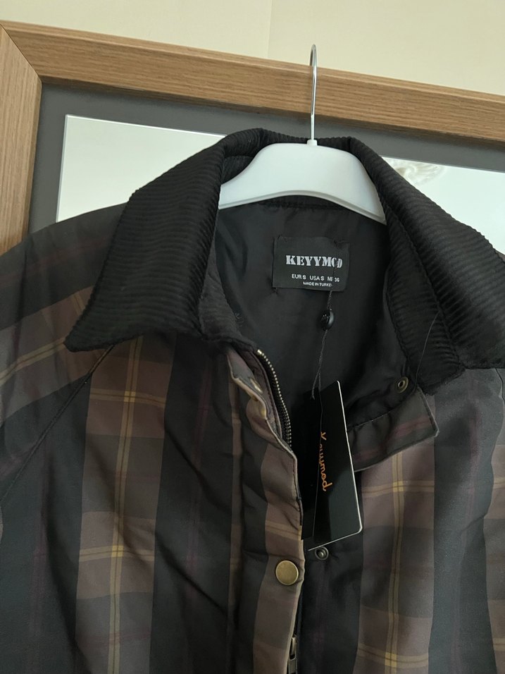 Düğmeli Kahverengi Kadın Ceket - Görsel 3