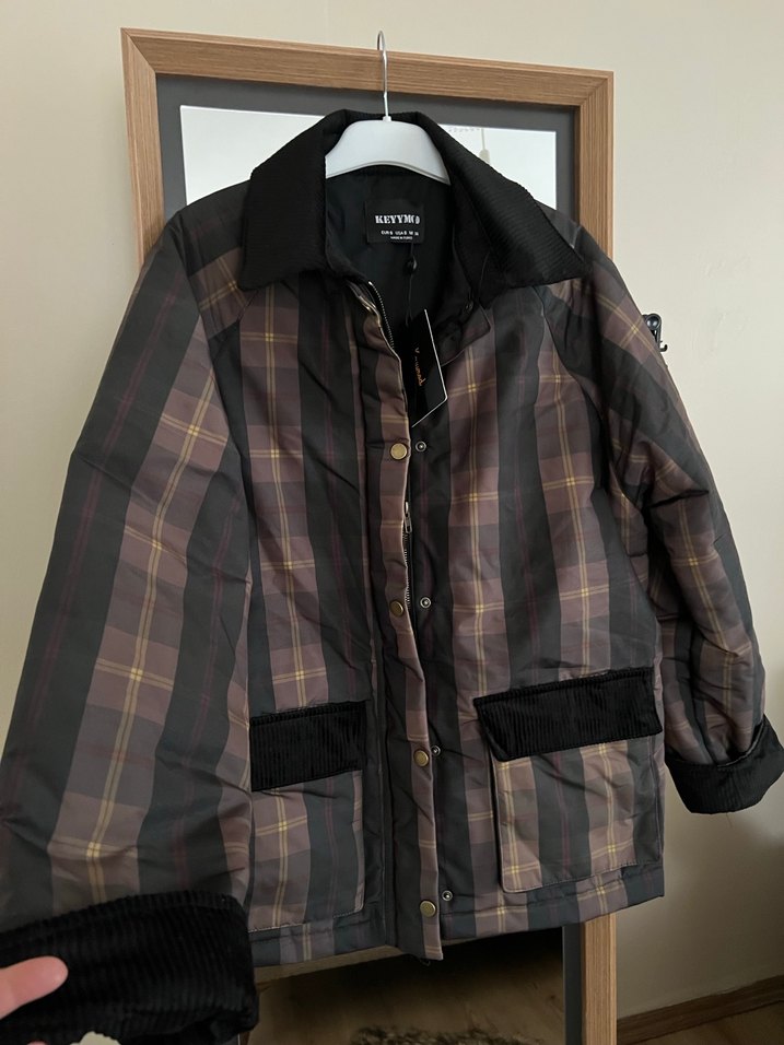 Düğmeli Kahverengi Kadın Ceket - Görsel 2