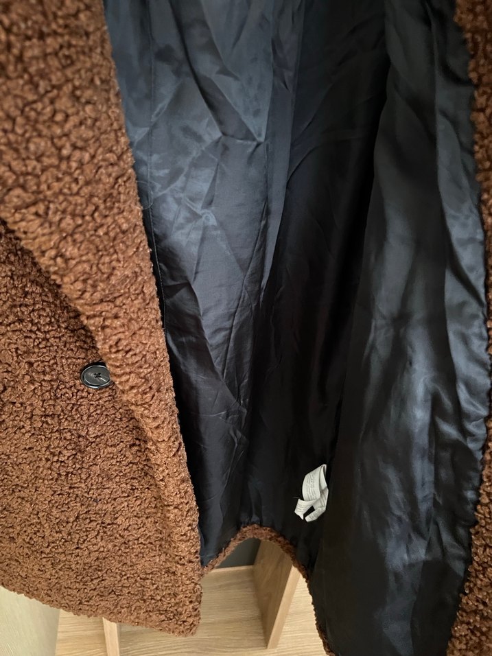 Kahverengi Yumuşak Kumaşlı Kadın Midi Kaban - Görsel 5