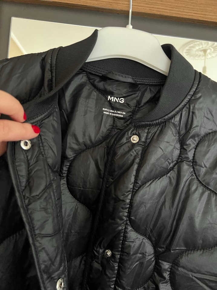 Siyah Düğmeli Midi Street Wear Kadın Ceket - Görsel 2