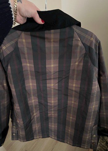 Düğmeli Kahverengi Midi Kadın Ceket - Görsel 4