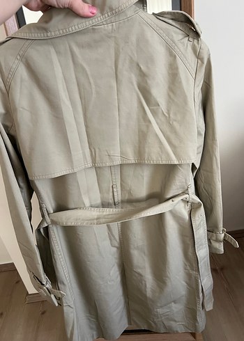 Bej Midi Kadın Trençkot - Görsel 4